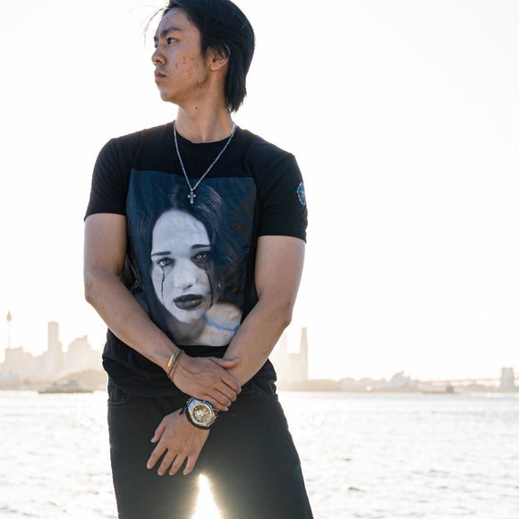 The Real TeeSea; M; Men’s 100% Cotton Black & Grey Graphic Short Sleeve T-Shirt! - Picture 3 of 9